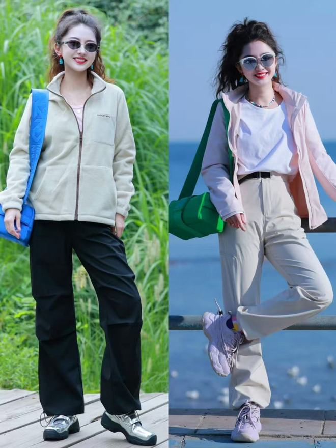 中年女人穿运动鞋时尽量不要配大衣、羽绒服换成这些会更时尚(图2)