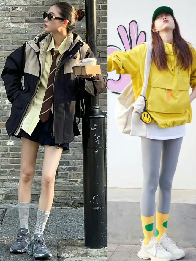 中年女人穿运动鞋时尽量不要配大衣、羽绒服换成这些会更时尚(图7)