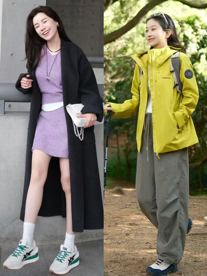 中年女人穿运动鞋时尽量不要配大衣、羽绒服换成这些会更时尚(图12)