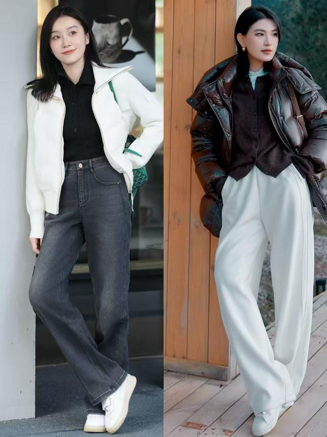 果然羽绒还是和“运动鞋”最合拍！这样穿有风度又有温度真美(图5)