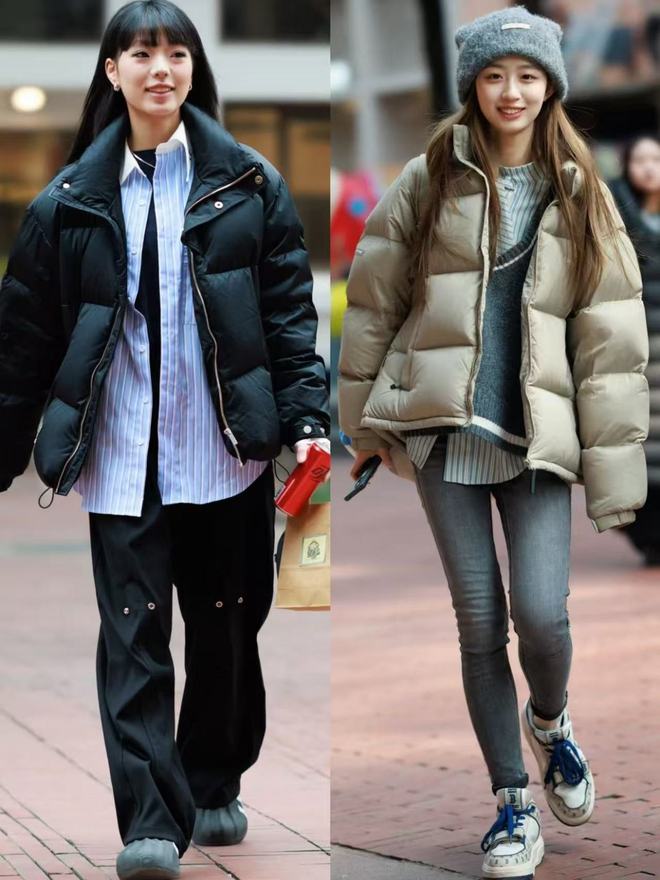 果然羽绒还是和“运动鞋”最合拍！这样穿有风度又有温度真美(图11)