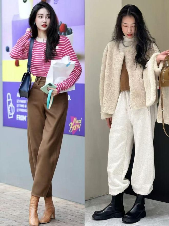 今年冬天最流行的“平头靴”搭配阔腿裤这样穿时髦高级真美(图5)